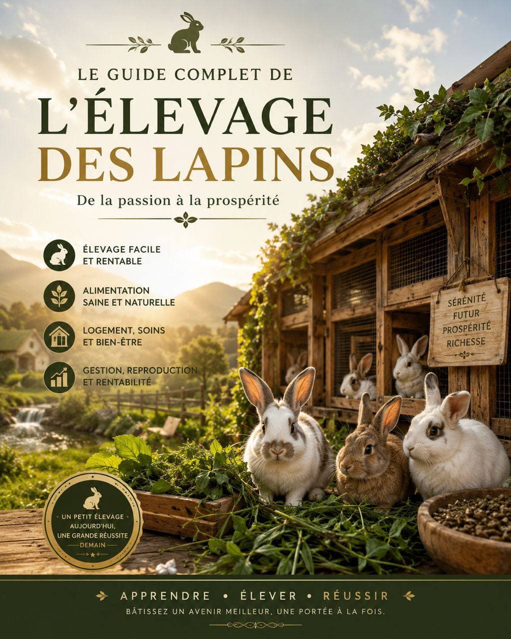 Couverture de Guide Complet de l'Élevage des Lapins